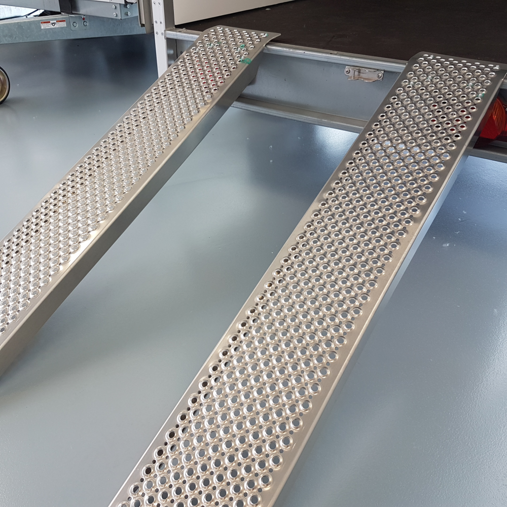 Oprijplaten aluminium set  250x26cm 800kg