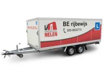 Belettering lesaanhangwagen (prijs op aanvraag)