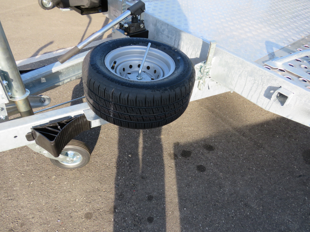 Silverstone reservewiel gemonteerd