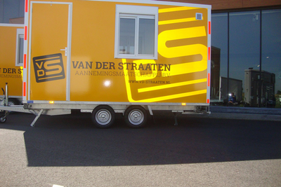 Tandemas uitvoering (2000 kg draagvermogen) i.p.v. enkelas