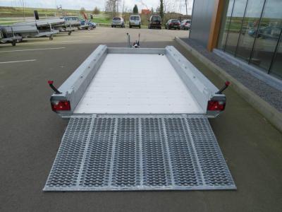 HULCO Terrax-3 Machinetransporter tridemas 394x180cm 3500kg met lange klep