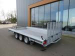 HULCO Terrax-3 Machinetransporter tridemas 394x180cm 3500kg met lange klep