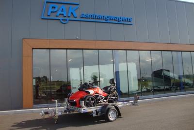 Proline hydraulisch zakbare Motortransporter enkelas 260x155cm 1600kg