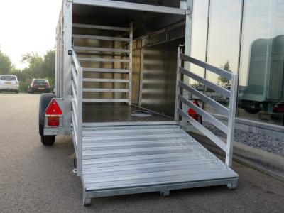 Ifor-Williams P8G Veetrailer enkelas 244x121x153cm 1400kg