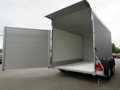 Easyline Gesloten aanhangwagen tandemas 378x185x203cm 2700kg ALU met zijdeur