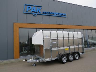 Ifor-Williams TA510 Veetrailer tridemas  dubbeldeks 427x178x183cm 3500kg