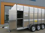 Ifor-Williams TA510 Veetrailer tridemas  dubbeldeks 427x178x183cm 3500kg