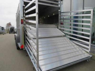 Ifor-Williams TA510 Veetrailer tridemas  dubbeldeks 427x178x213cm 3500kg