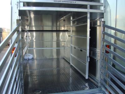 Ifor-Williams TA510 Veetrailer tridemas  dubbeldeks 427x178x183cm 3500kg