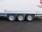 HULCO Terrax-3 Machinetransporter tridemas 394x180cm 3500kg met lange klep