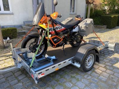 Proline kantelbare Motortransporter enkelas 260x155cm 750kg