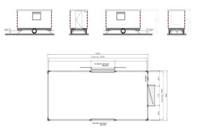 Proline Schaftwagen tandemas 500x245x210cm 2150kg