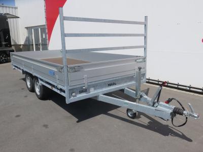 HULCO Medax-2 Plateauwagen tandemas 405x203cm 3000kg