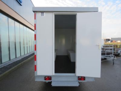 Proline Schaftwagen tandemas 500x245x210cm 2150kg met magazijn en toilet ruimte