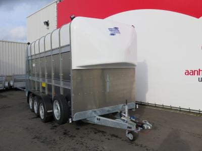 Ifor-Williams TA510 Veetrailer tridemas  dubbeldeks 427x178x213cm 3500kg