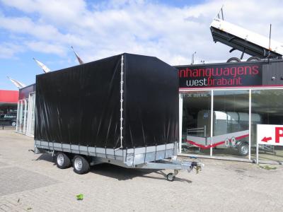 Proline plateauwagen met huif 400x220x210cm 3500kg Aanhangwagens XXL West Brabant hoofd Aanhangwagens XXL West Brabant