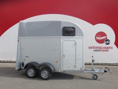 Humbaur Single ALU 1,5-paards trailer met zadelkamer