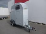 Humbaur Single ALU 1,5-paards trailer met zadelkamer