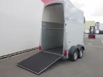 Humbaur Single ALU 1,5-paards trailer met zadelkamer