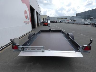 Proline hydraulisch zakbare Motortransporter enkelas 375x180cm 1900kg