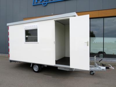 Proline Schaftwagen enkelas 400x200x210cm 1450kg met magazijn geremd, foto 3 van 6