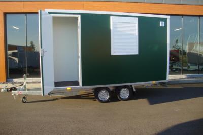 Proline Schaftwagen tandemas 400x200x210cm 2100kg met magazijn ruimte