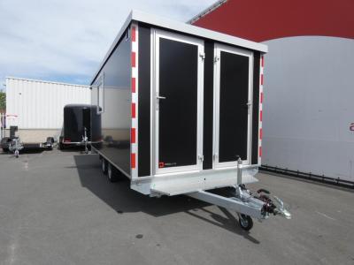 Proline Schaftwagen tandemas 500x245x210cm 2150kg met magazijn en toilet ruimte