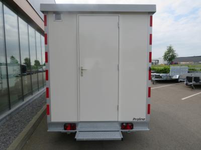 Proline Schaftwagen tandemas 400x200x210cm 2100kg met magazijn en toilet ruimte