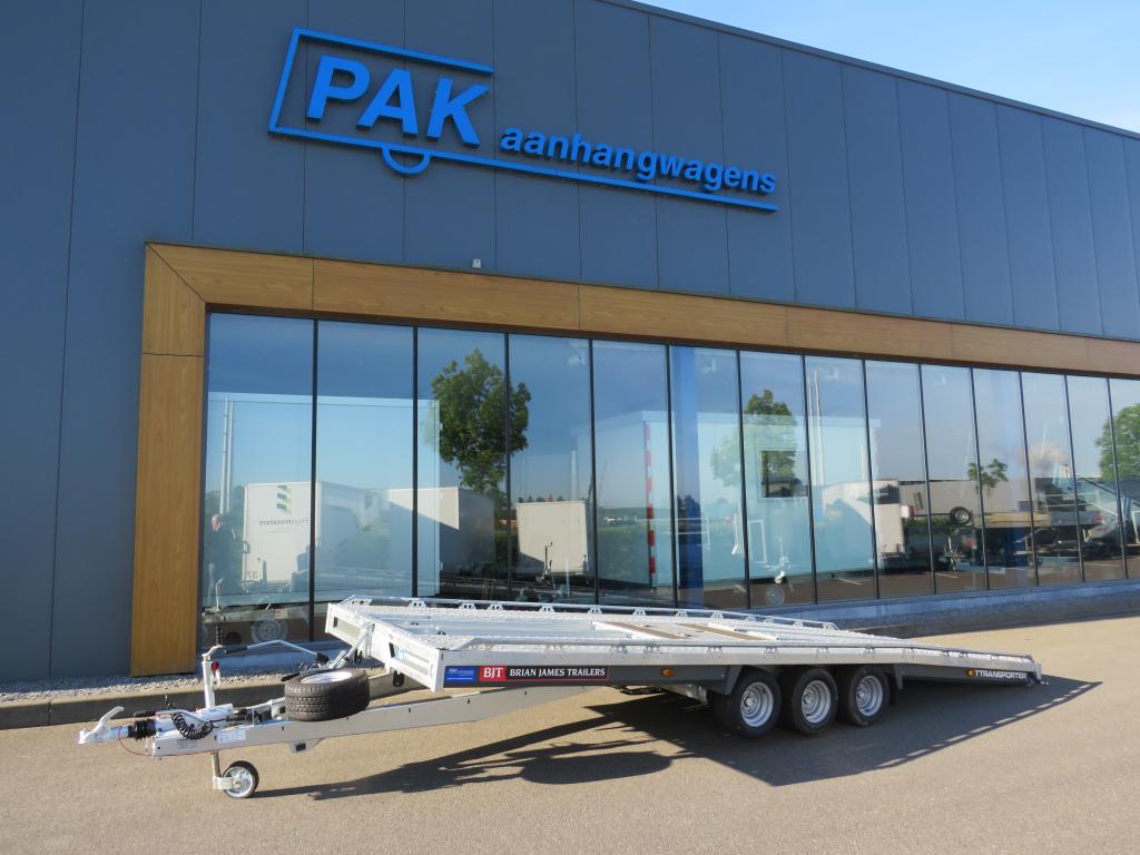 Brian James T6 Autotransporter tridemas 550x210cm 3500kg met oprijplaten