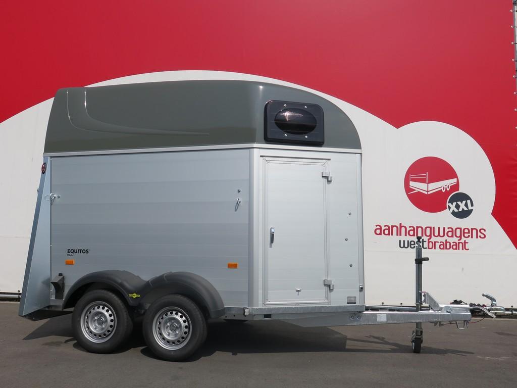 Humbaur Equitos ALU 2-paards trailer  met zadelkamer